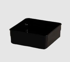 Organizado Modular em Plástico Preto 15x15x5,2cm - Paramount