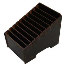Organizador 10 Baias Sem Abas Preto Para Assistência Comandas Lojas