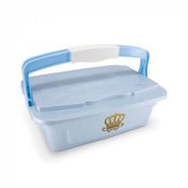 Organizador 10 Litros com Alça Azul Cajovil
