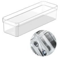 Organizador 22x7x5cm Multiuso Modular de Gaveta Removível Divisória P/ Cozinha Escritório Organização Casa Utensílios Acessórios