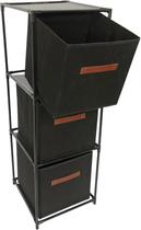 Organizador 3 Andares Tnt E Ferro 35 Cm X 35 Cm X 102 Cm