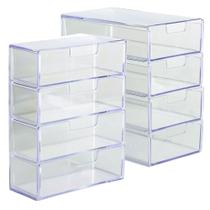 Organizador 4 Gavetas Divisórias + Porta Oculos Acrilico Transparente Organizador 4 Gavetas Divisórias + Porta Oculos Acrilico Transparente