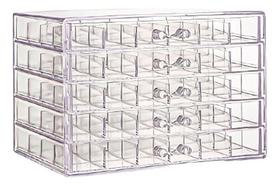 Organizador Acessórios 5 Gavetas Bijuterias Joias Acrílico Transparente