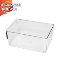 Organizador Acrílico Empilhavel Cozinha Gaveta Escritorio