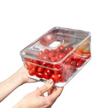 Organizador Acrilico Multiuso 3,8L Tampa Transparente Frutas