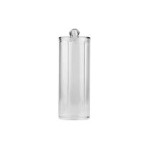 Organizador Acrílico Redondo Porta Algodão Disco Maquiagem Versátil Com Tampa