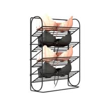 Organizador Aramado 4 Compart. Para Peças Íntimas Preto