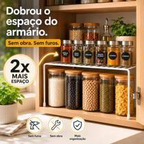 Organizador Armário Cozinha Aramado Branco 15kg Future