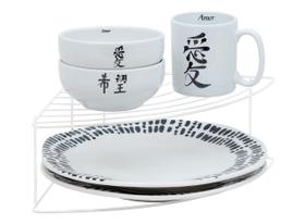 Organizador Armário de Cozinha Prateleira Organizadora Porta Pratos de Canto Suporte Branco