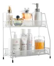 Organizador Banheiro 2 Andares Cosméticos Maquiagens Cozinha Organizador Banheiro 2 Andares Cosméticos Maquiagens Cozinha