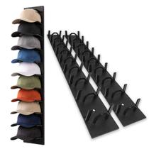 Organizador Bone Suporte Kit 2 Uni Chapeu Gancho Parede Porta Armario Closet Entrada Expositor Atelier Adesivo Casa Sala