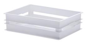 Organizador Box Caixa Caixote Baixo 28 X 19 X 8,5 cm Branco