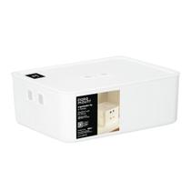 Organizador C/ Tampa 26x20x12 Cm Fly 5,2 Lts Branco Organizador C/ Tampa 26x20x12 Cm Fly 5,2 Lts Branco