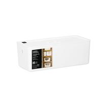 Organizador C/ Tampa 34x15x12 Cm Fly 5,0 Lts Branco Organizador C/ Tampa 34x15x12 Cm Fly 5,0 Lts Branco