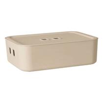 Organizador C/ Tampa Fly Creme 49x35x12Cm - Paramount