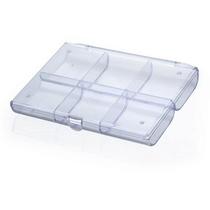 Organizador Caixa Com 6 Divisórias Cristal Organizador Caixa Com 6 Divisórias Cristal