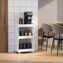 Organizador Carrinho Multiuso 3 Prateleiras com Rodízios Jade