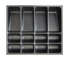 Organizador cédulas e moedas caixa registradora 35x31,2cm - preto