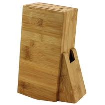 Organizador / cepo de bambu para facas 22,5x16,5x8cm