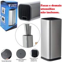 Organizador / cepo de inox para facas yepp 23x10cm na caixa