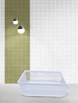 Organizador Cesto Empilhavél Multiuso Branco 15 X 28 X 10 Cm Linea