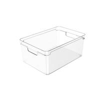 Organizador Clear 37 x 20 x 13 cm Martiplast Ou- Natural Organizador Clear 37 x 20 x 13 cm Martiplast Ou- Natural