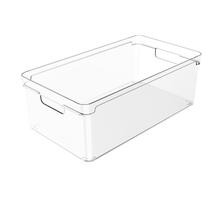 Organizador Clear 9 Litros Transparente Com Alças Modular