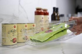 Organizador clear com tampa para armario e geladeira Organizador clear com tampa para armario e geladeira