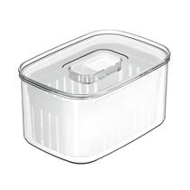Organizador Clear Fresh 0,65L Com Cesto Natural OF550NT - Ou