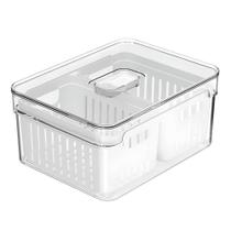 Organizador Clear Fresh 2,2L Com 2 Cestos Natural OF650NT - Ou Organizador Clear Fresh 2,2L Com 2 Cestos Natural OF650NT - Ou