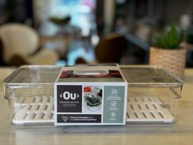 Organizador clear fresh 2,8l natural