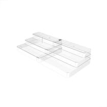 Organizador clear multinivel extensível 25x29-54x10,3cm ou