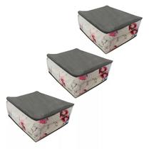 Organizador closet porta edredom queen kit 3un Organizador closet porta edredom queen kit 3un