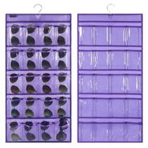 Organizador Colgante de Anteojos de Sol ANZORG Doble Cara 40 Compartimentos Morado Organizador Colgante de Anteojos de Sol ANZORG Doble Cara 40 Compartimentos Morado