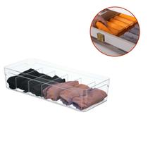 Organizador Colmeia Acrílico Transparente 6 Divisórias Multiuso Para Gavetas Bancadas