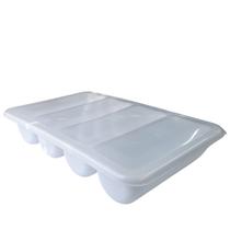 Organizador com 4 divisões com tampa em polipropileno, pleion 7875 2,4l