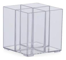 Organizador com 4 Divisórias Acrilico Porta Caneta Pincel Organizador com 4 Divisórias Acrilico Porta Caneta Pincel