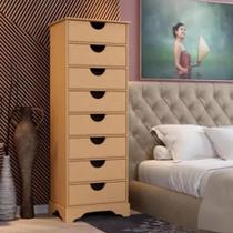 Organizador Com 8 Gavetas Em Mdf Cru Decoração E Organização P/ Ambientes Organizador Com 8 Gavetas Em Mdf Cru Decoração E Organização P/ Ambientes
