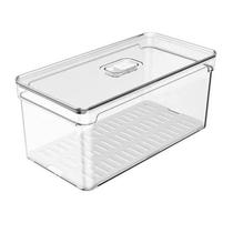 Organizador Com Bandeja E Tampa 05L Clear Fresh Natural OU-Un