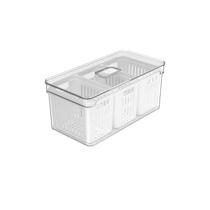 Organizador com Cesto Triplo 5L Clear Fresh OU 15x30x13cm Natural Organizador com Cesto Triplo 5L Clear Fresh OU 15x30x13cm Natural