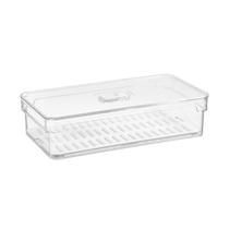 Organizador com Tampa Clear 2 8 L Home Style