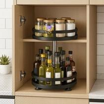Organizador Condimentos Tempero Estante Giratório Rack Prateleira Cozinha Moveis Estante - TOP RIO Organizador Condimentos Tempero Estante Giratório Rack Prateleira Cozinha Moveis Estante - TOP RIO