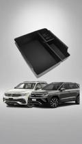 Organizador Console Carro Preto Divisórias