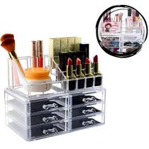 Organizador Cosméticos Porta Maquiagem De Acrílico 6 Gavetas Organizador Cosméticos Porta Maquiagem De Acrílico 6 Gavetas