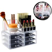 Organizador Cosméticos Porta Maquiagem De Acrílico 6 Gavetas Organizador Cosméticos Porta Maquiagem De Acrílico 6 Gavetas