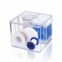 Organizador Cotonete Algodão Cosméticos Banheiro Com Tampa