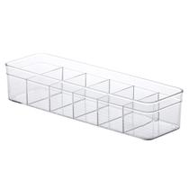 Organizador Cristal Diamond com Divisórias 35,5x10,5x7,5 cm Paramount