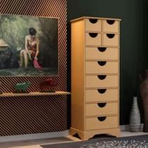 Organizador De 10 Gavetas Para Cueca/ Meia/ Calcinha Em Mdf Cru Organizador De 10 Gavetas Para Cueca/ Meia/ Calcinha Em Mdf Cru