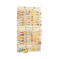 Organizador de Acessórios de Cabelo para Parede - Suporte para Tiaras, Grampos, Elásticos e Óculos