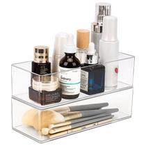 Organizador de acrílico JessLab 2PK Cube Sections para maquiagem
